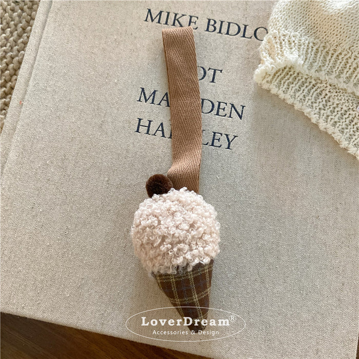 Wholesale Milk Tea Coffee Color Puppy Pendant Keychain Bag Pendant for Women