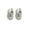 Wholesale Metal clasp copper micro-paved zircon earrings