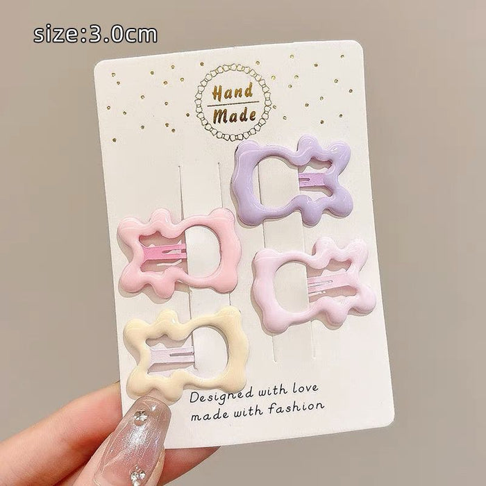 Wholesale Five-pointed star hair clip, hair clip, baby hair clip, bangs clip, children's alloy hair clip