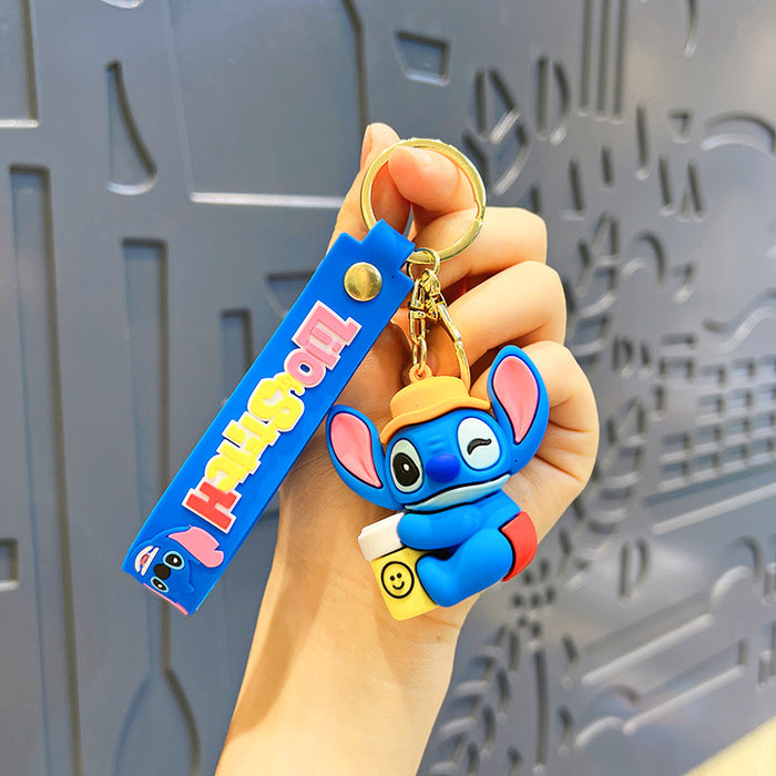 Wholesale   Couple's Cartoon Key Chain Pendant Bag Cute Boys Keychain Decorations  Girls Doll