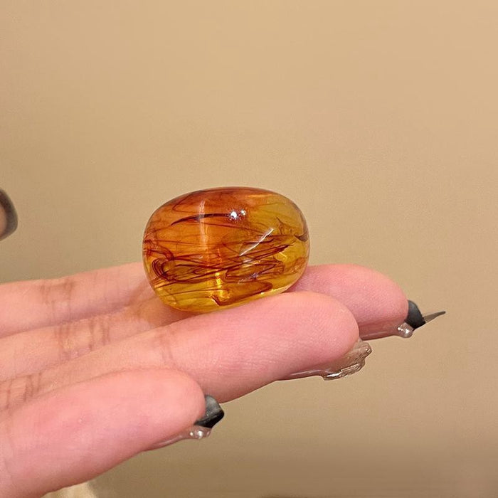 Wholesale Pearl ring, women's autumn and winter cute cartoon high-end feeling, index finger ring, children's fun ring