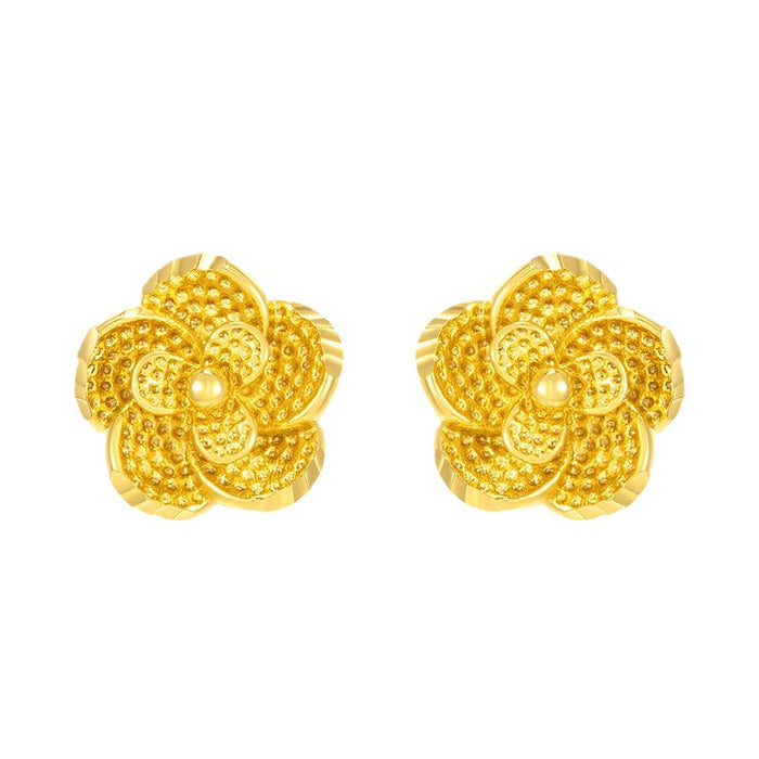 Wholesale Simulation Flower Women's High-end Sense Niche Fashion Retro Earrings JDC-ES-XP001