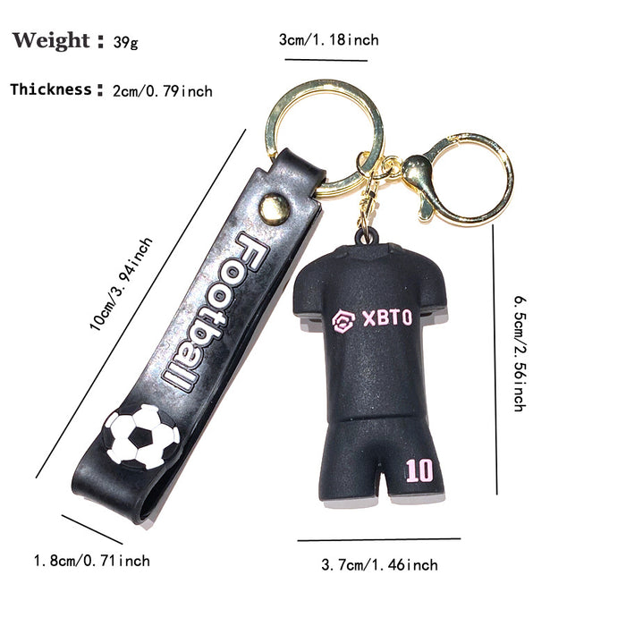 Wholesale World Cup star keychain doll pendant bag car key chain