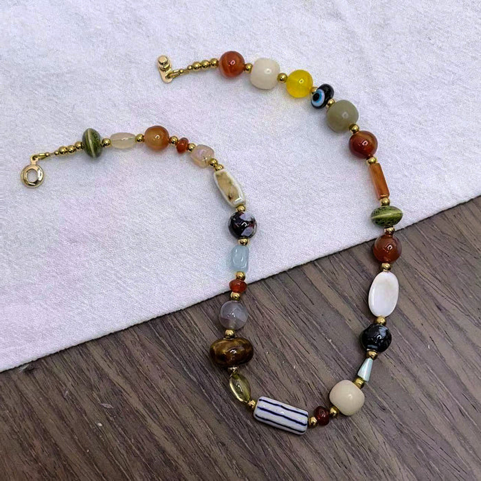 Wholesale Handmade bead retro fashionable natural shell necklace with a niche design