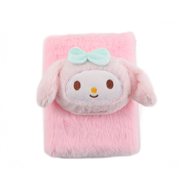 Wholesale Cartoon Doll Plush Notebook,  Cute and Good-Looking Student Notepad,  Plush Handmade Notebook