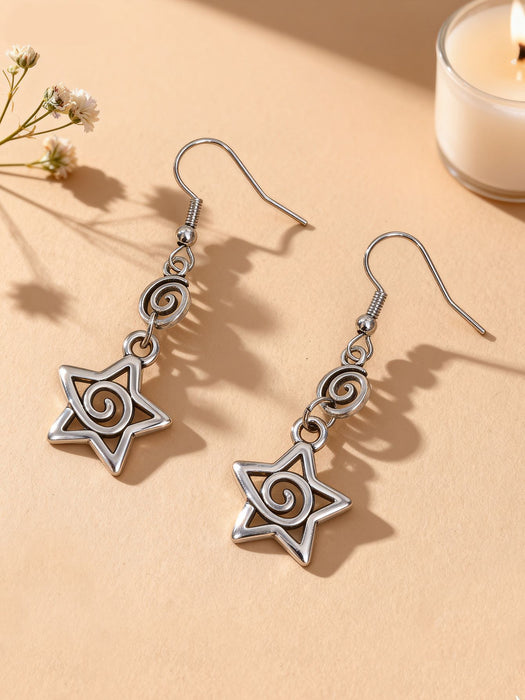 Wholesale Retro Spiral Simple Vintage Creative Alloy Earrings