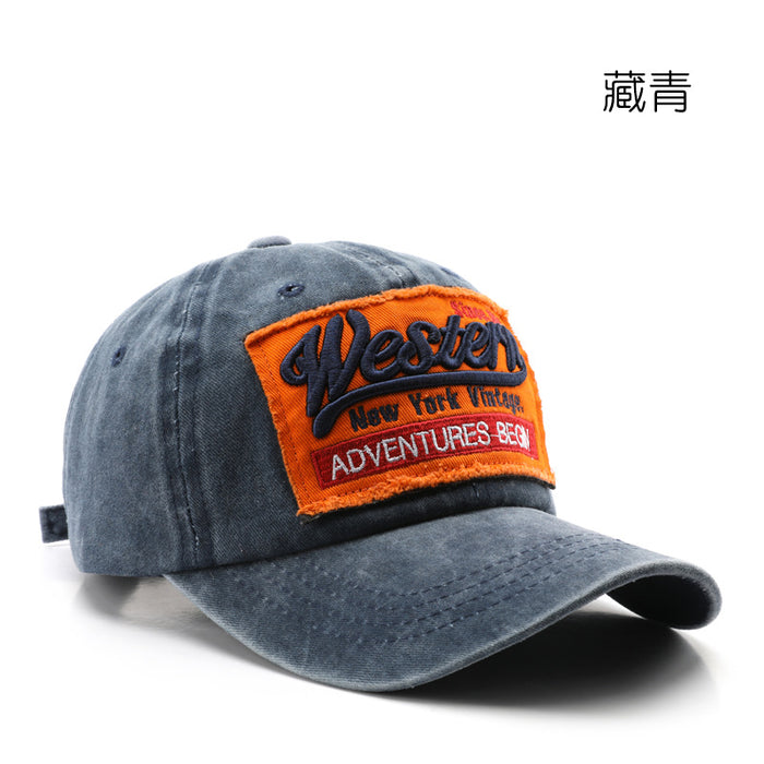 Wholesale Washed Old Letters Embroidered Cotton Fashionhats Baseball Caps JDC-FH-TuL015