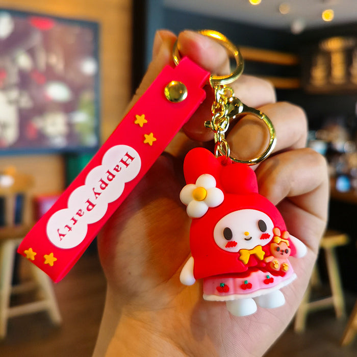 Wholesale Silicone Cartoon Doll Keychain JDC-KC-Tingm149