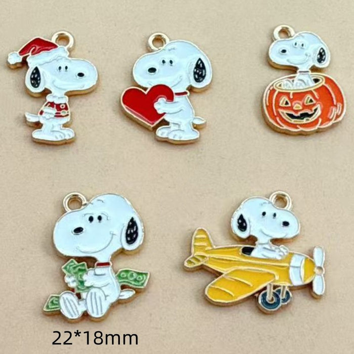 Wholesale 10pcs Halloween alloy Pendant DIY Keychain Earrings Necklace Pendant