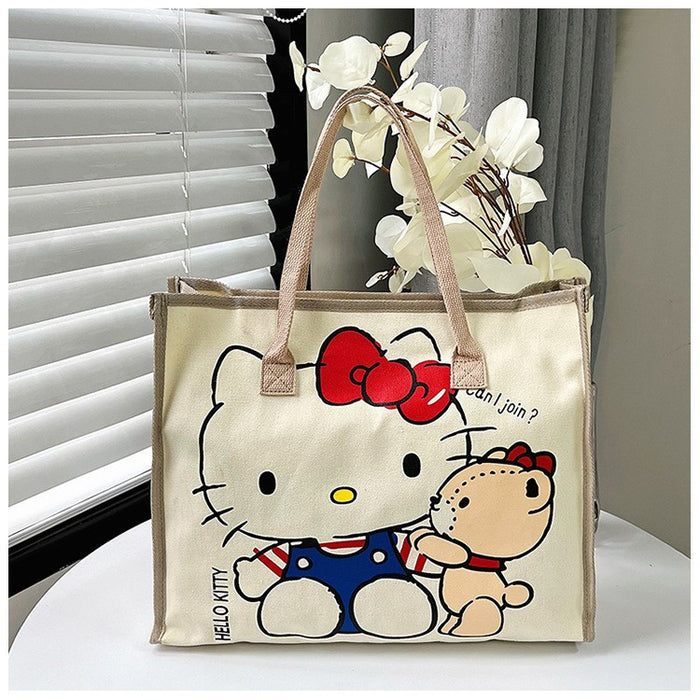 Wholesale Large-capacity cute canvas shoulder bags for students