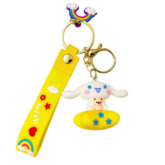 Wholesale Cartoon Silicone Doll Keychain JDC-KC-MingT175