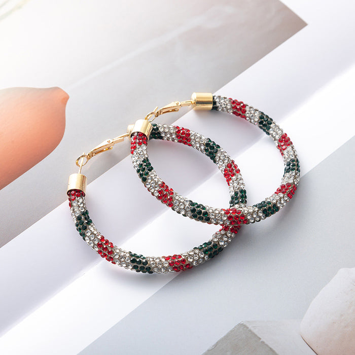 Wholesale Christmas Independence Day gradient color earrings for women,  gorgeous evening dress matching accessories
