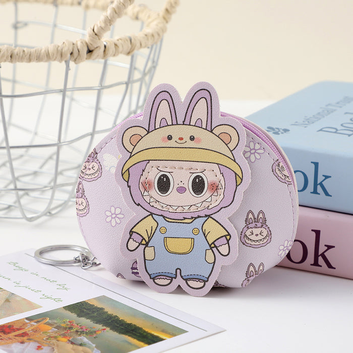 Wholesale New Cute and Fashionable Baby Wallet Keychain Cartoon Doll Keybag Earphone Storage Bag