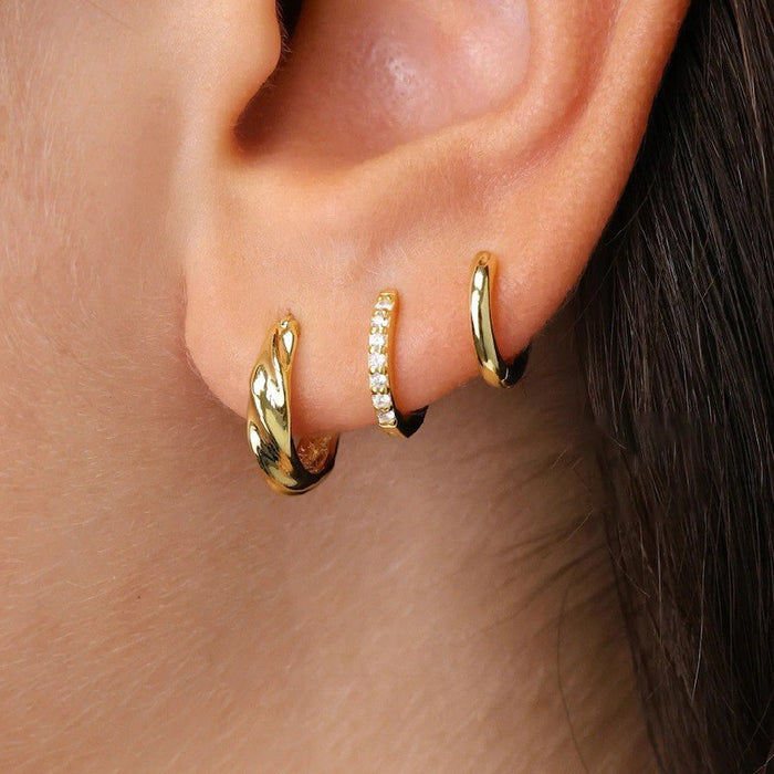 Wholesale Geometric square copper ear clip set