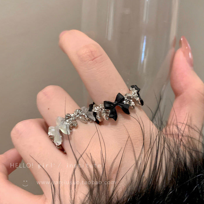 Wholesale Sweet bow ring  Open index finger ring