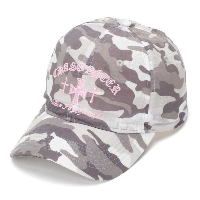 Wholesale Embroidered Camouflage Baseball Cap for Women Lightweight Breathable Sun Protection Casual Everyday Cap