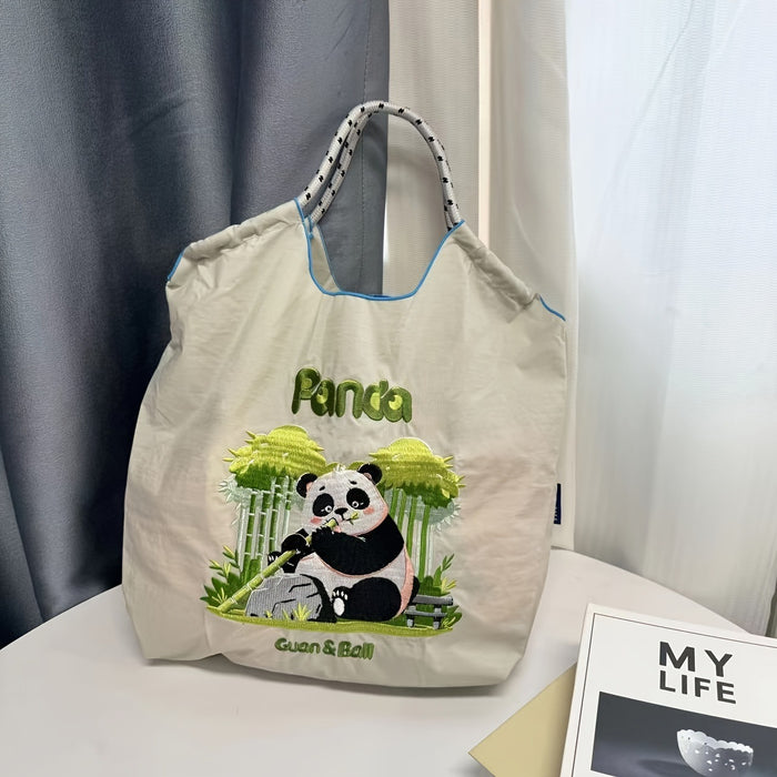 Wholesale Embroidered Eco-Friendly Shopping Bag Nylon Cartoon Handbag Women' s Crossbody Shoulder Bag