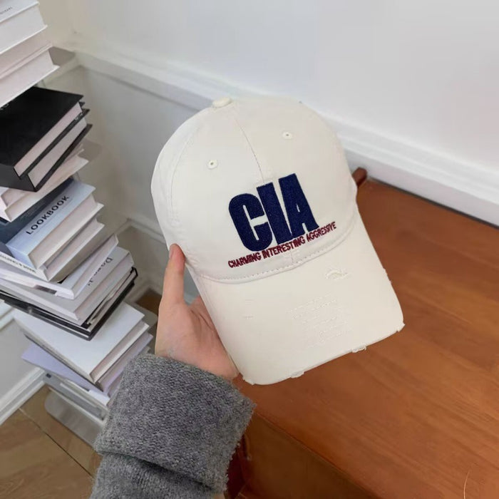 Wholesale Retro washed baseball cap, vintage denim sun hat, versatile casual sunshade duckbill cap