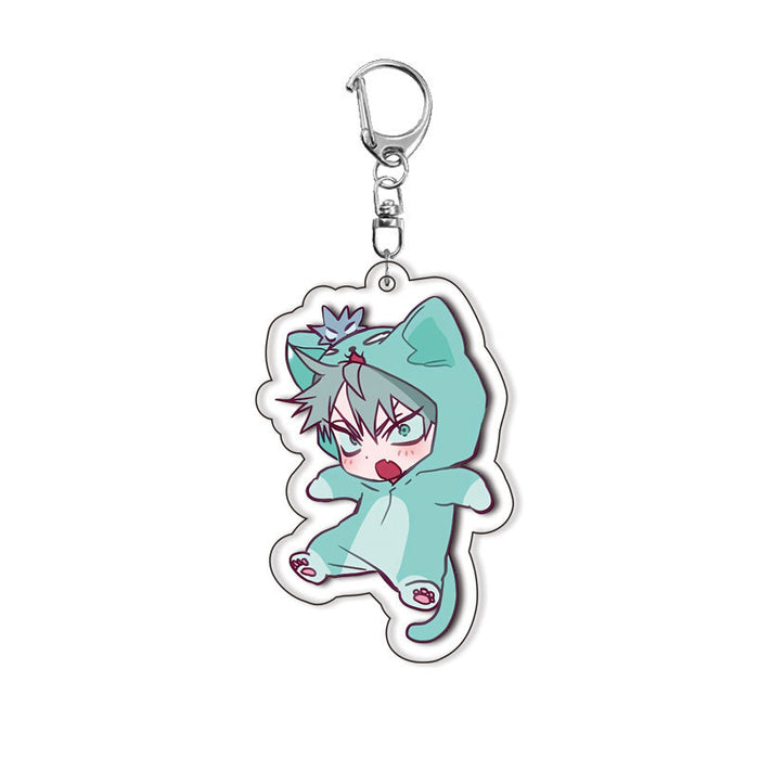 Wholesale Double-sided Acrylic Keychain with Interlayer Anime Merchandise Exquisite Pendant