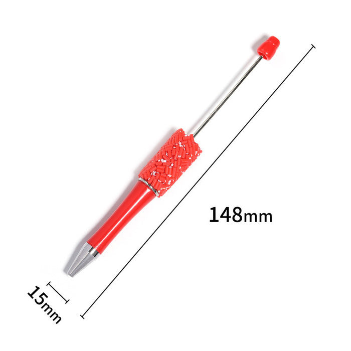 Wholesale 10PCS New color sugar bead pen color needle ballpoint pen high value DIY rotating candy party cute bead pen