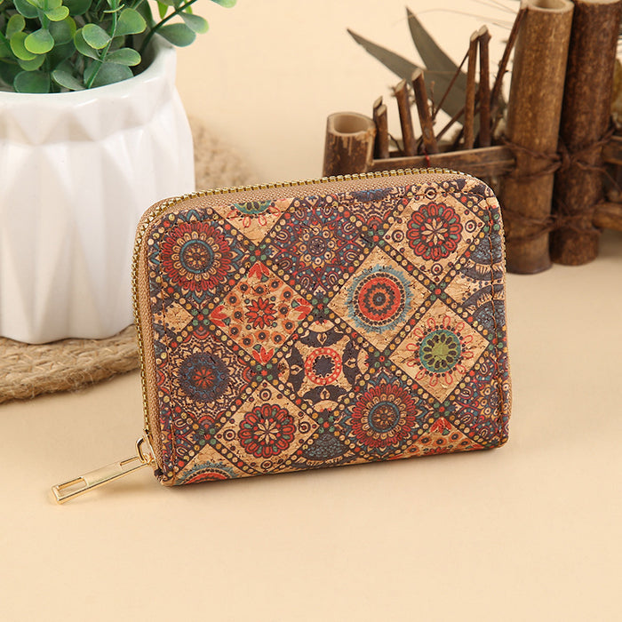 Wholesale Multi-Layer PU Short Wallet with Geometric Pattern Fashionable Card Holder MOQ≥3