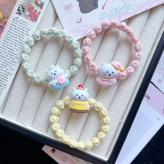 Wholesale Cartoon Bear Hair Rope Rubber Band Hair Accessories Headwear