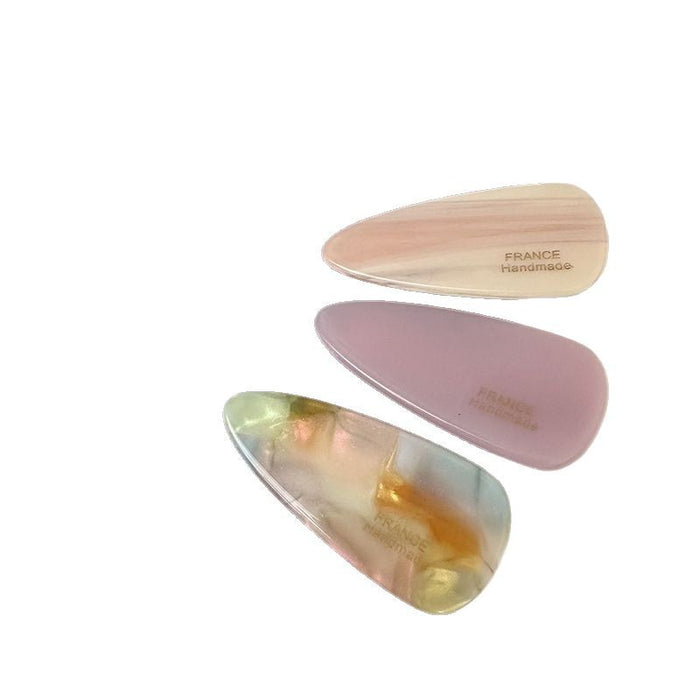 Wholesale Elliptical hair clip with side bangs, simple and elegant headband clip