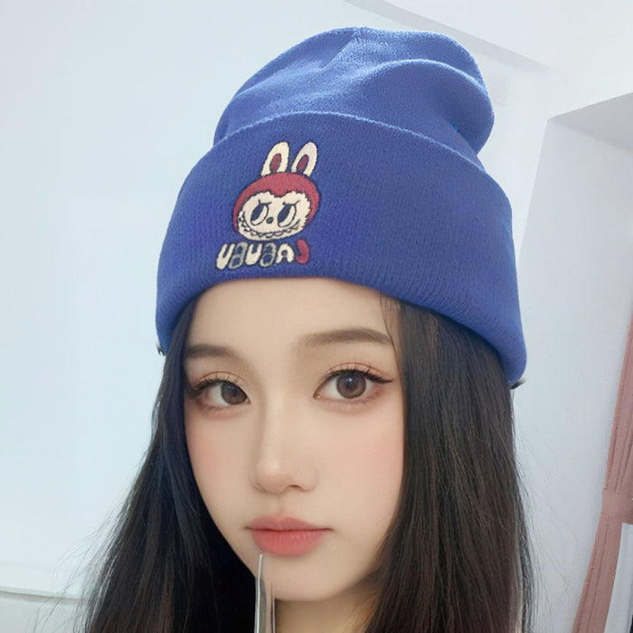 Wholesale Cartoon unisex knitted hats embroidered  knitted hats