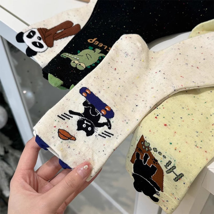 Wholesale Funny cartoon socks, children's cotton thin style, mid tube socks, long tube socks, cute summer