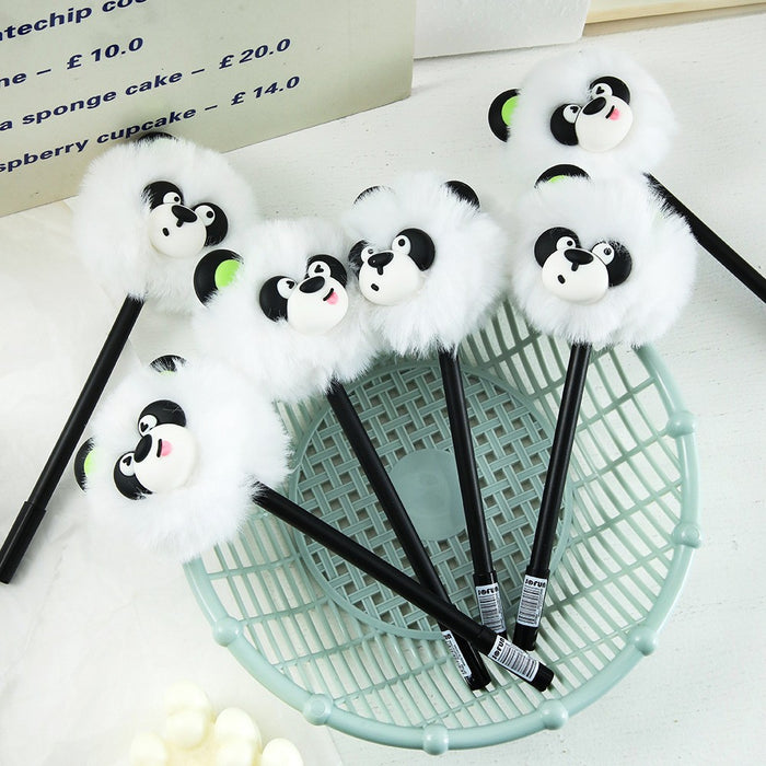 Wholesale Lamb' s Wool Pom-Pom Gel Pen