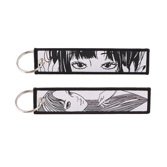 Wholesale Stylish Anime Woven Label Keychain Lanyard For Campus ID Card Casual Fashion Accessory Gift