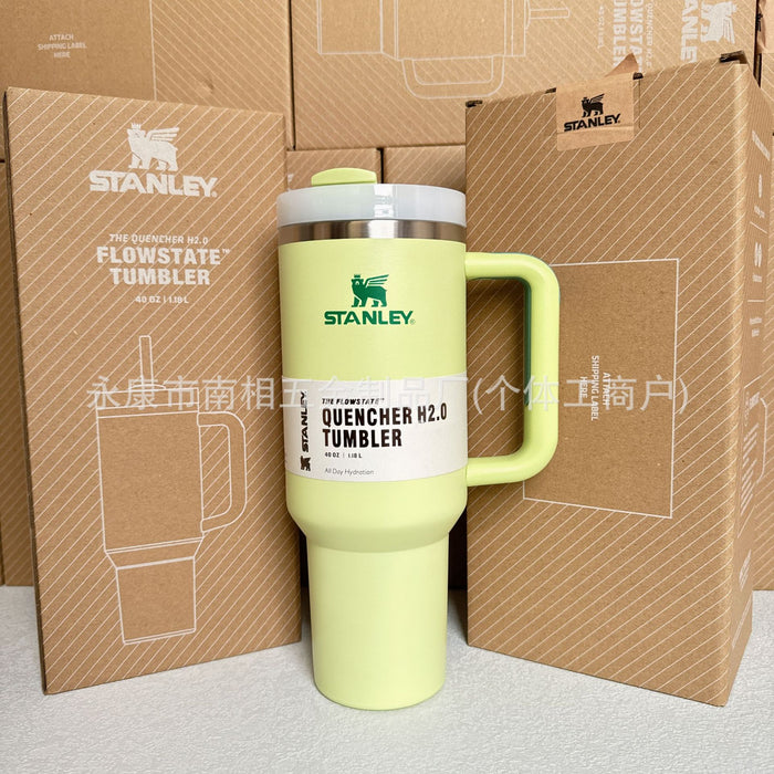 Wholesale 40oz giant straw cup,  car-friendly stainless steel large capacity ice bullies cup