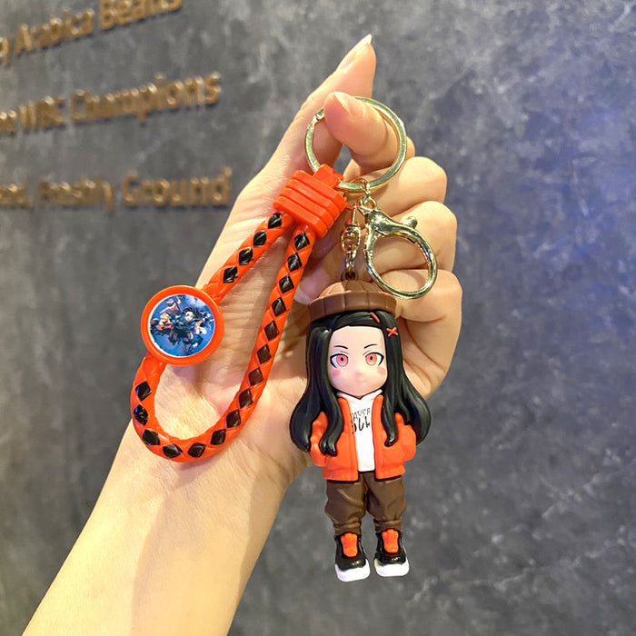 Wholesale Cartoon Doll Bag Pendant Car Key Chain Doll Machine Small Gift