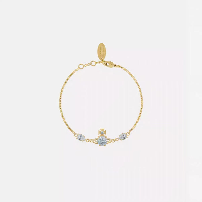 Wholesale Mermaid Tear Drop Zircon Bracelet Women's Casual Saturn Diamond Bracelet