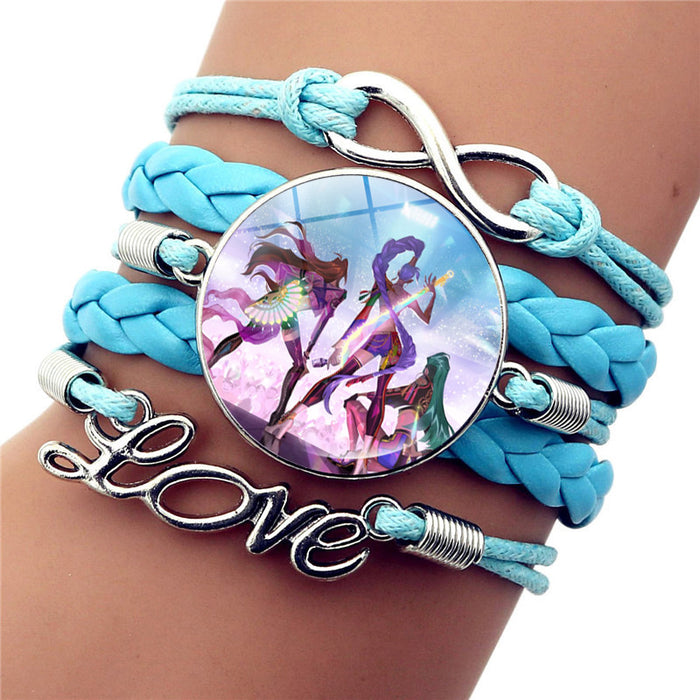 Wholesale K-POP Bracelet for Women,  Anime Cartoon Merchandise Leather Accessories