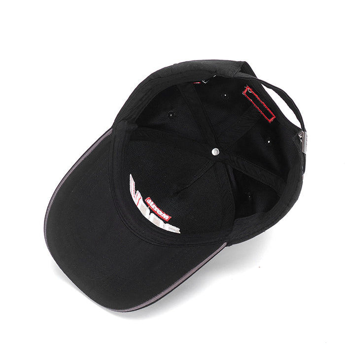 Wholesale Outdoor motorcycle three-dimensional embroidery fashionable popular hat baseball cap printed duckbill cap sun hat