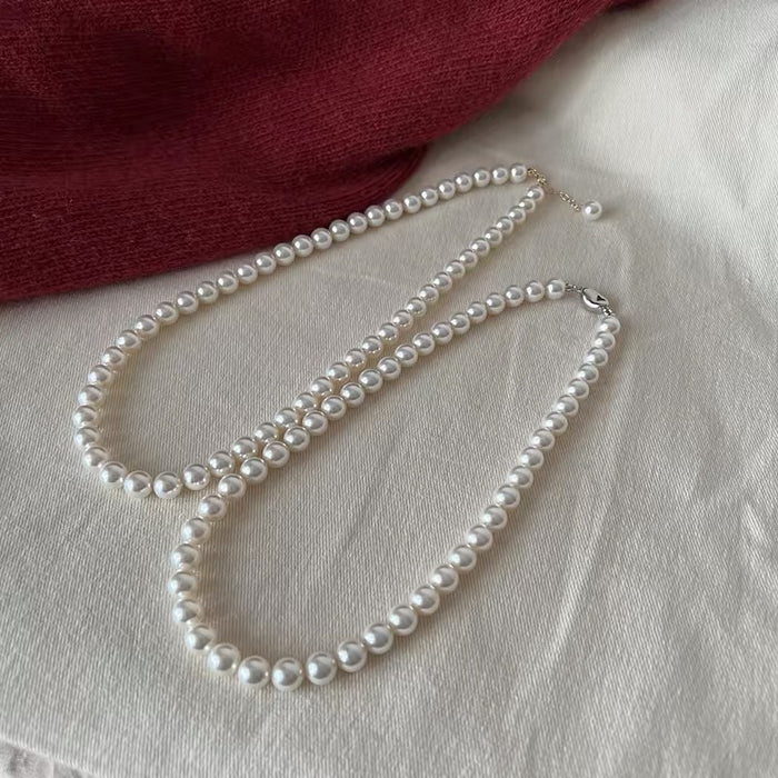Wholesale Pearl necklace, women's light luxury internet celebrity temperament, simple and high-end feeling, collarbone chain