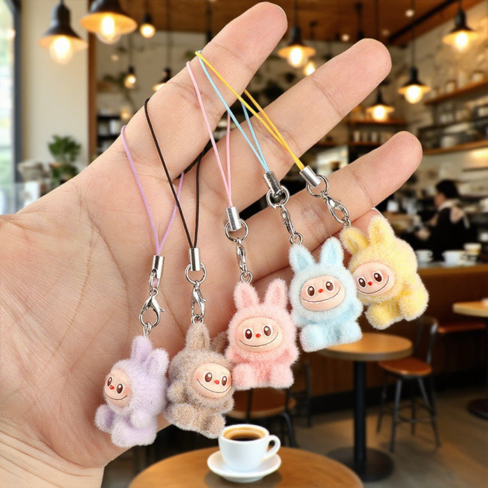 Wholesale Cartoon Velvet Rabbit Keychain Student Backpack Charm