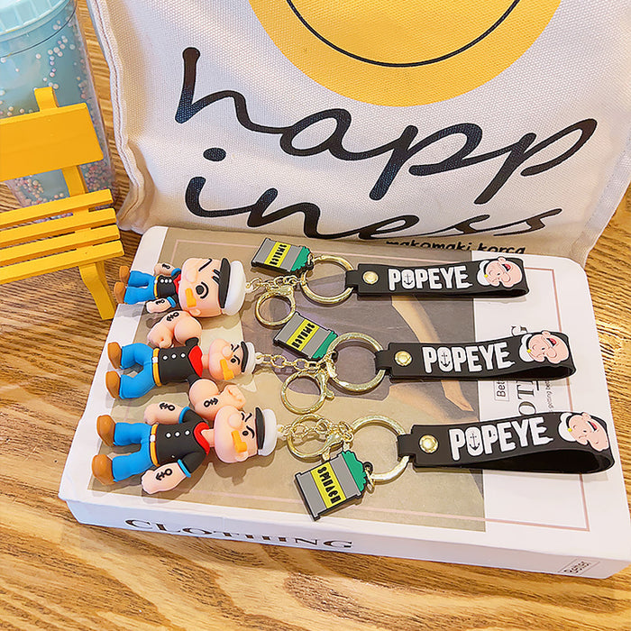 Wholesale Cartoon keychain backpack small pendant creative personality car keychain cute ornament