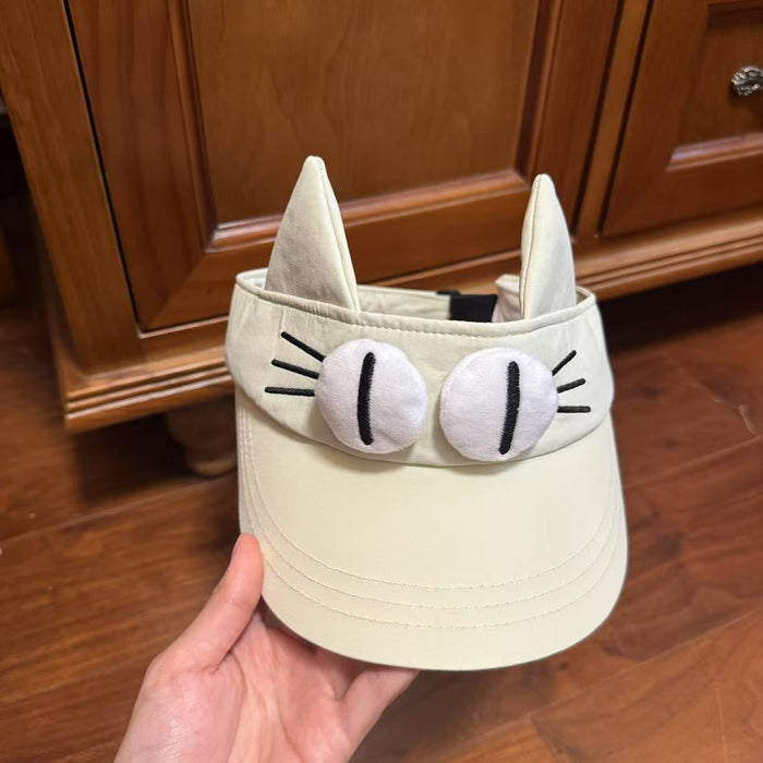 Wholesale Cute blue sky top sun hat, sun protection cartoon ear sun hat