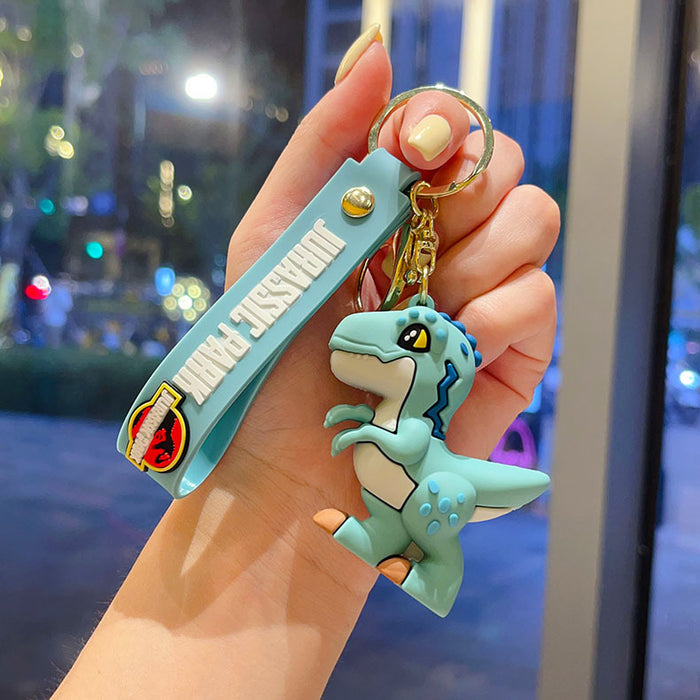 Wholesale Cartoon dinosaur keychain dinosaur cartoon doll car keychain small gift for men and women