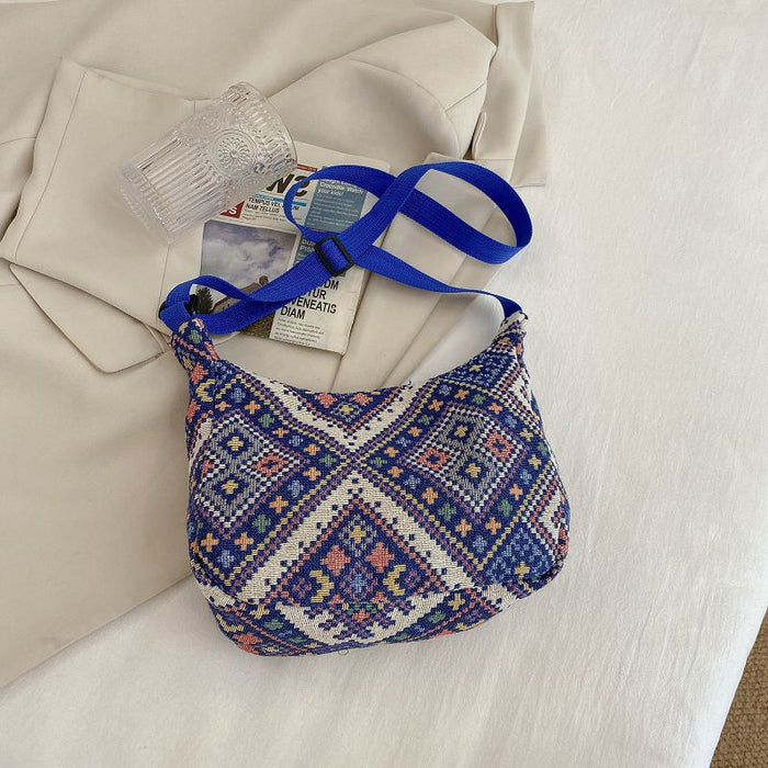 Wholesale Ethnic Canvas Shoulder Bag Crossbody Bag JDC-SD-MingShuo004