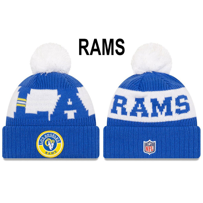 Wholesale Wool Knitted Hat Rugby Game Hat Sports Big Letter Warm Hat