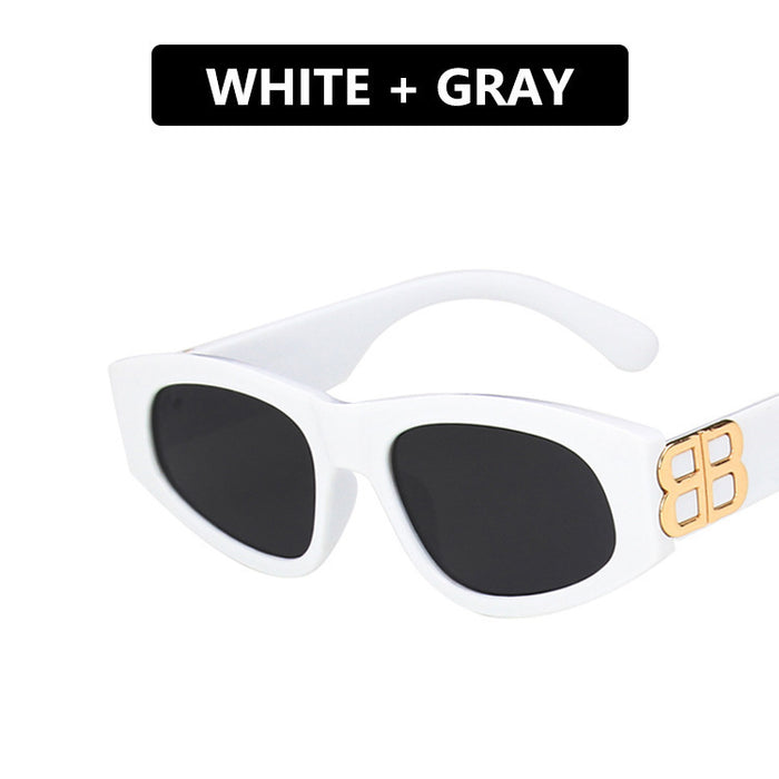 Wholesale Fashionable and trendy small frame sunglasses with concave frame design for photography sunglasses