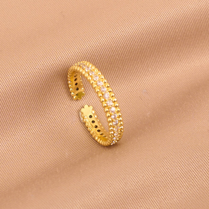 Wholesale Full diamond open design ring