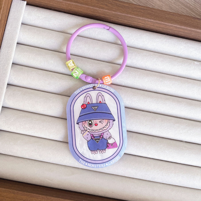 Wholesale Cute Acrylic  Keychain Cartoon Creative  Bag Decoration