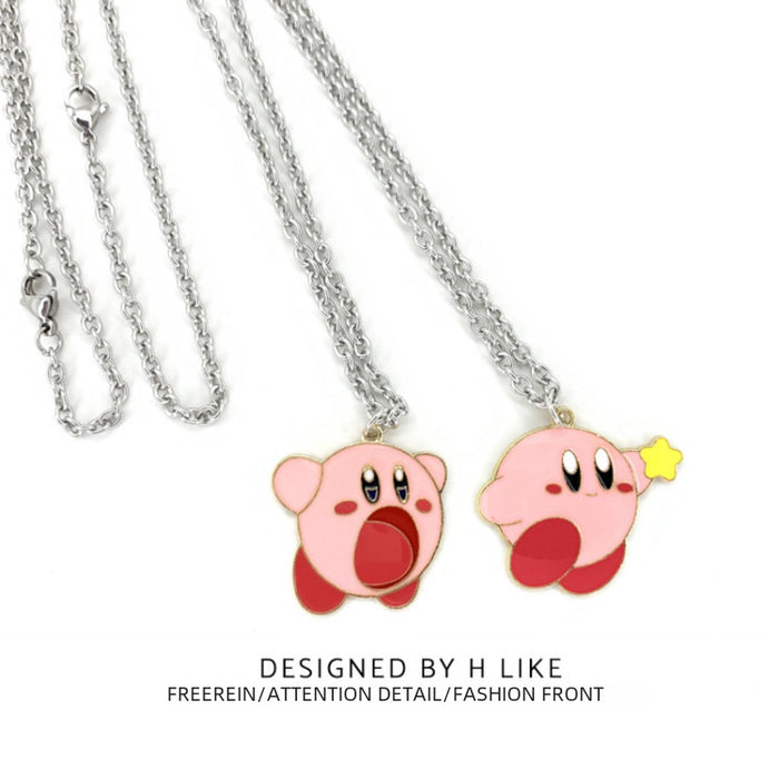 Wholesale Cartoon Cute Necklace Pendant Sweater Chain Couple Titanium Steel