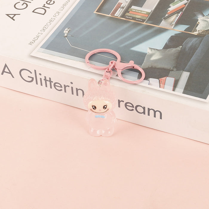 Wholesale Creative Cartoon Keychain Pendant Resin Luminous Doll Accessories Small Gifts Wholesale