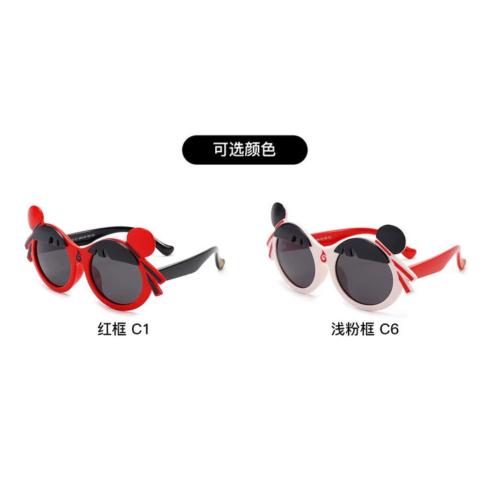 Wholesale Children's Glasses Silicone Sunglasses Sunglasses Baby Cartoon UV Protection
