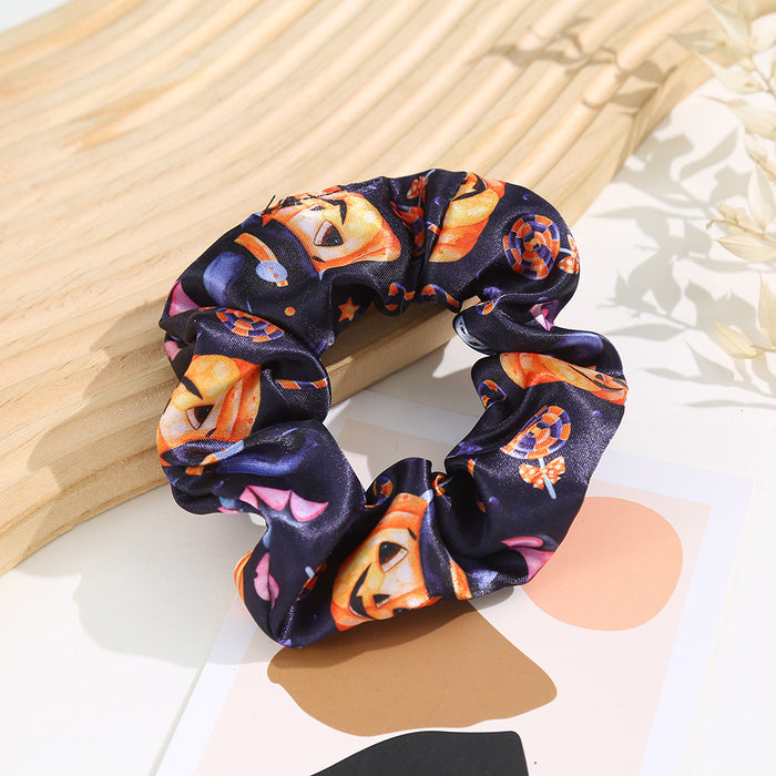 Wholesale Halloween Polyester Pumpkin Printed Hairband JDC-HS-Shil004